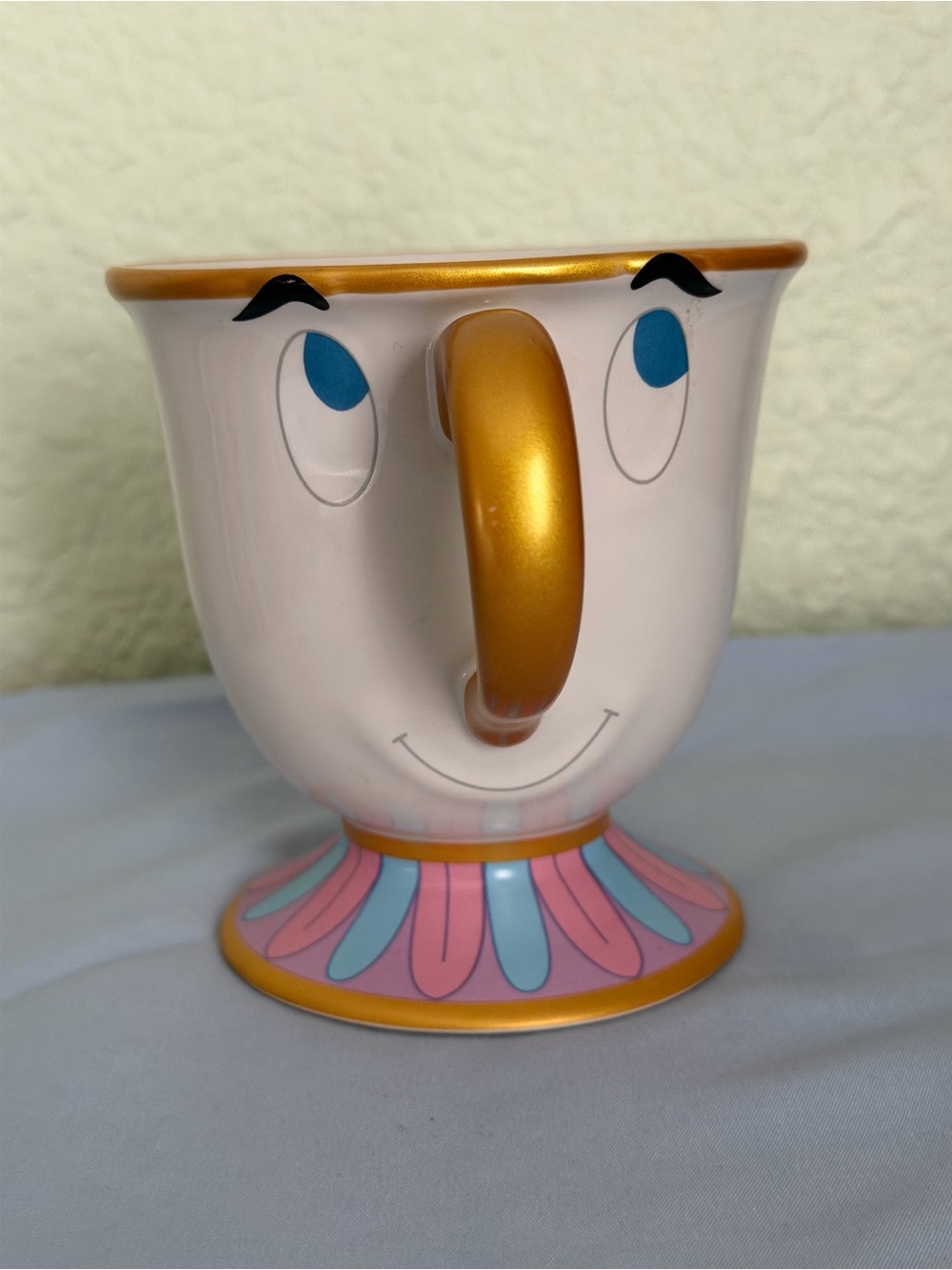 Disney Beauty and the Beast Chip-Style Gold-Handled Character Mug